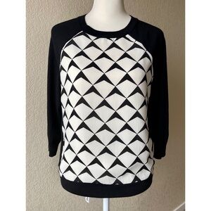 J. Crew Mix Material Sweater